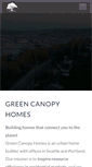 Mobile Screenshot of greencanopyhomes.com